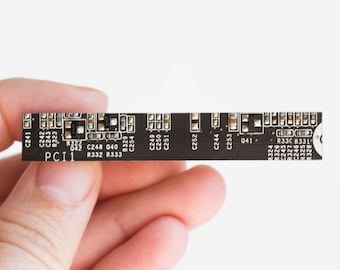 Circuit board Tie clip - Computer accessory - geeky - palladium plated