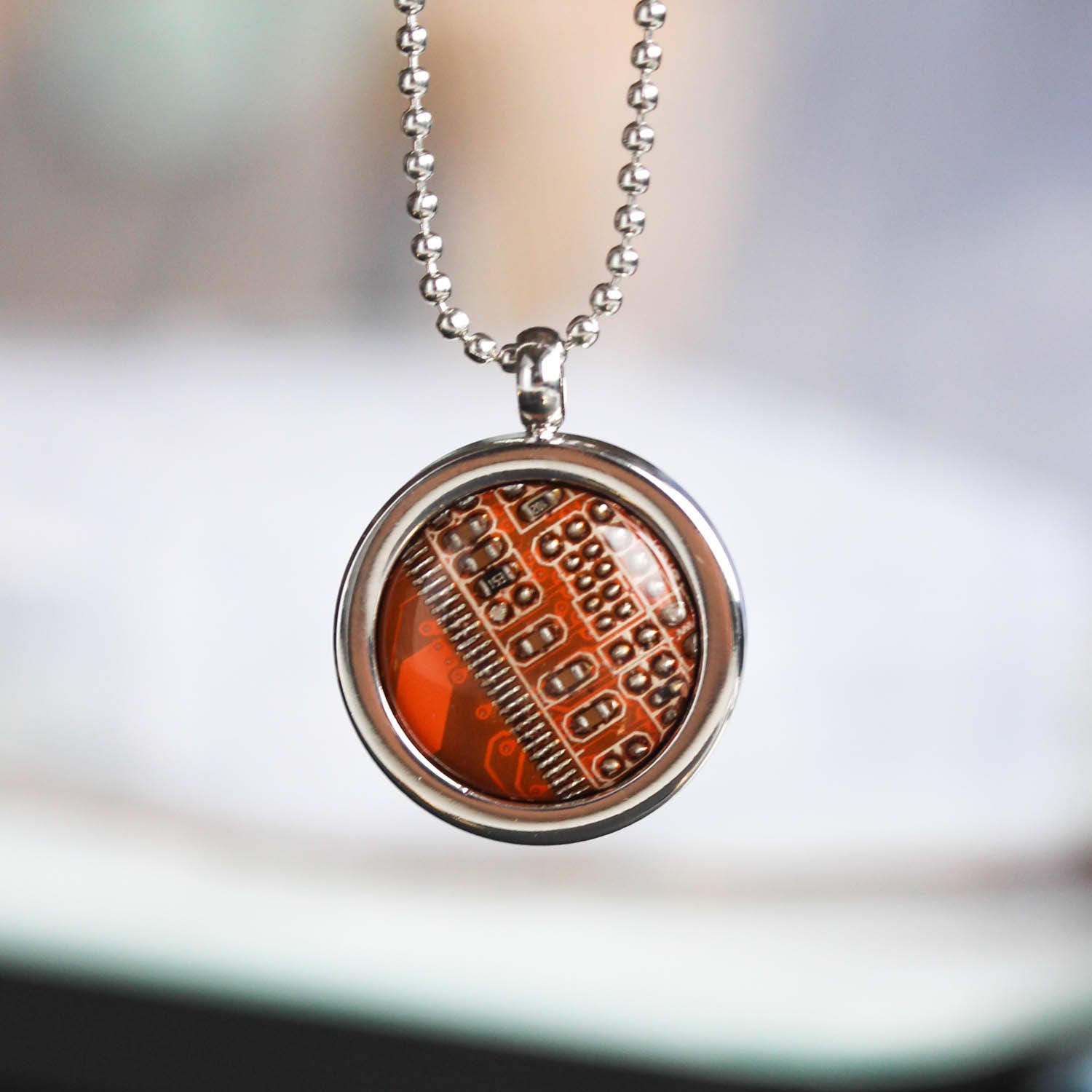 Computer Geek Necklace, REAL Circuit Board Necklace, Gift for Computer ...
