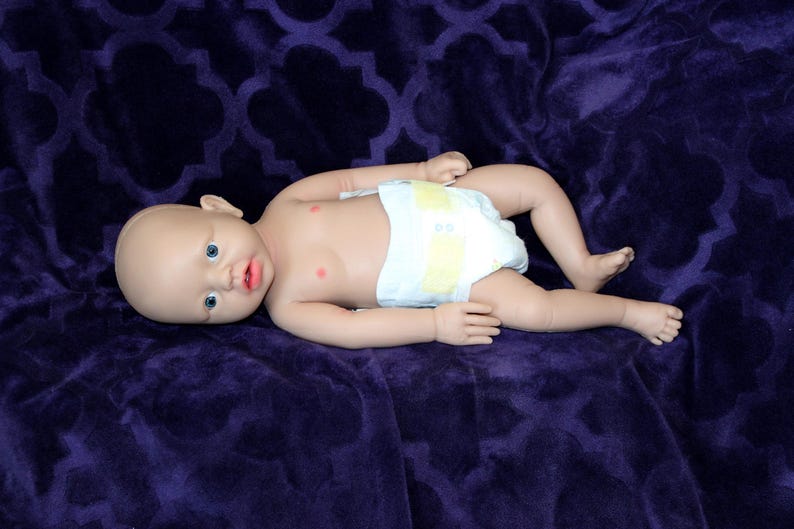 Realistic Full Body Silicone Baby Doll Reborn Preemie 14" 3.4 lbs Platinum Silicone Dolls Lifelike Real Weighted Babies Ecoflex Bathtub Baby