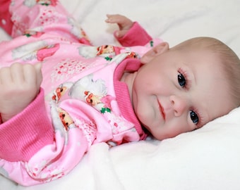 Muñeca renacida con peso: Muñeca bebé realista de 48 cm para terapia y coleccionismo