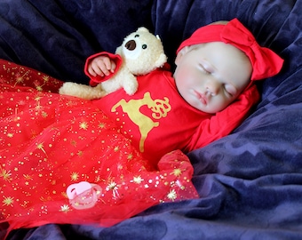 Boneca Reborn de Natal: Recém-nascida de 20" com peso e roupa