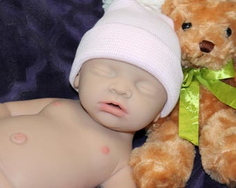 Muñeca Reborn de silicona completa, bebé realista de 45 cm con peso