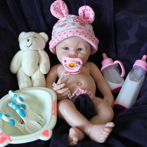 Realistic 12" Silicone Preemie Reborn Baby Doll: Lifelike Details