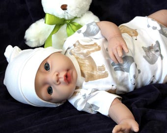 Full Platinum Silicone Reborn Baby Doll: 19 Inch Weighted Lifelike Doll