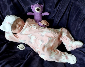 Lifelike Reborn Baby Doll: Weighted Newborn with Unicorn Outfit