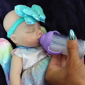Silicone Baby Doll Full Body Reborn Preemie 13" 2.3lbs Platinum Silicone Dolls Realistic Real Lifelike Weighted Babies Ecoflex Bathtub Baby