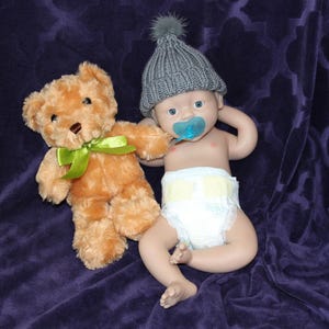 Full Silicone Doll Squishy Body Reborn Platinum Silicone Dolls Realistic Newborn Real Lifelike Weighted Babies Bathtub Baby 14 inches 3.5 pounds