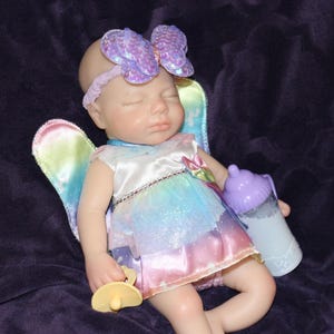 Silicone Baby Doll Full Body Reborn Preemie 13" 2.3lbs Platinum Silicone Dolls Realistic Real Lifelike Weighted Babies Ecoflex Bathtub Baby