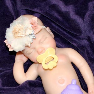 Silicone Baby Doll Full Body Reborn Preemie 13" 2.3lbs Platinum Silicone Dolls Realistic Real Lifelike Weighted Babies Ecoflex Bathtub Baby