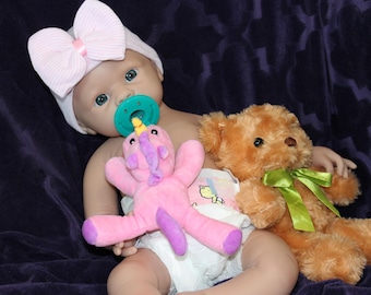 Full Platinum Silicone Reborn Doll: 20 Inch Weighted Baby
