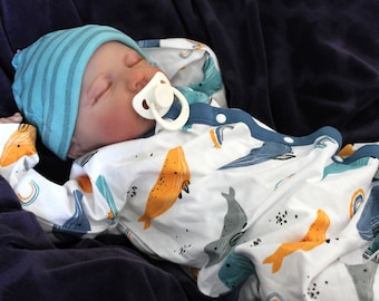 Lifelike Reborn Baby Doll 20” 2 to 8 Pounds Weighted Newborn Baby Girl/Boy Soft Heavy Baby Dolls For Children Child Friendly Gifts For Girls