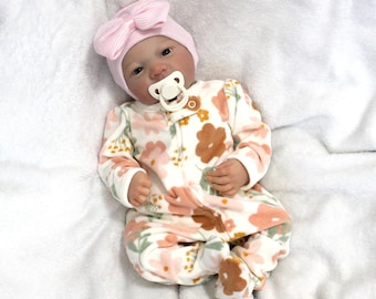 Muñeca renacida con peso: Muñeca bebé realista de 48 cm para terapia y coleccionismo