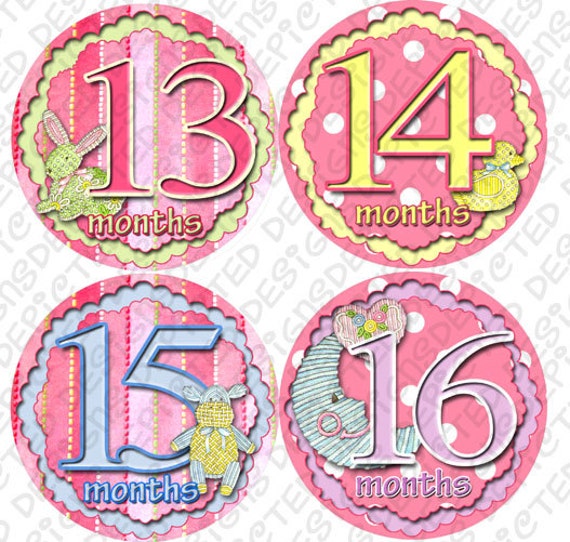 13 to 24 month baby photo stickers monthly baby stickers 4 inch Belly Stickers for newborn Baby Shower Gift Idea sticker set STICHY STICKIES