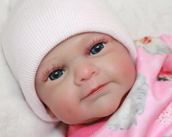 Muñeca renacida con peso: Muñeca bebé realista de 48 cm para terapia y coleccionismo