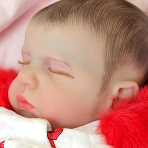 Lifelike Reborn Baby Doll: 20-inch Candy Cane Outfit