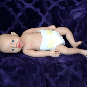 Realistic Full Body Silicone Baby Doll Reborn Preemie 14" 3.4 lbs Platinum Silicone Dolls Lifelike Real Weighted Babies Ecoflex Bathtub Baby