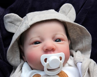 Muñeca bebé renacida realista: bebé de 48 cm con peso y accesorios