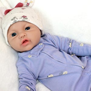 Full Platinum Silicone Reborn Baby Doll: 17&quot; Anatomically Correct, Weighted