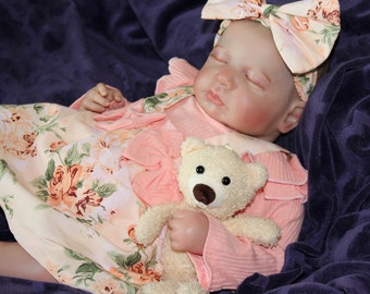 Painted Reborn Baby Doll: 20" Weighted Newborn Doll with Outfit