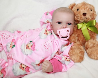 Muñeca renacida con peso: Muñeca bebé realista de 48 cm para terapia y coleccionismo