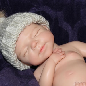 13&quot; 2.3 Pounds Silicone Baby Doll Reborn Preemie - Squishy Body Reborn Platinum Silicone Dolls