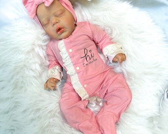 Handmade Weighted Newborn Lifelike Reborn Baby Doll 20 inch Baby Girl/Boy Soft Heavy Baby Dolls For Children Child Friendly First Play Dolls