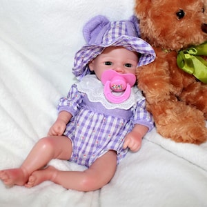 Handmade 13&quot; Silicone Reborn Baby Doll: Realistic & Poseable