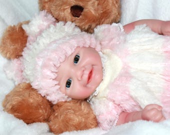 Realistic Silicone Reborn Baby Doll: 13" Preemie, Weighted Ecoflex