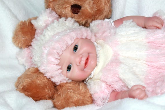 Realistic Silicone Reborn Baby Doll: 13" Preemie, Weighted Ecoflex