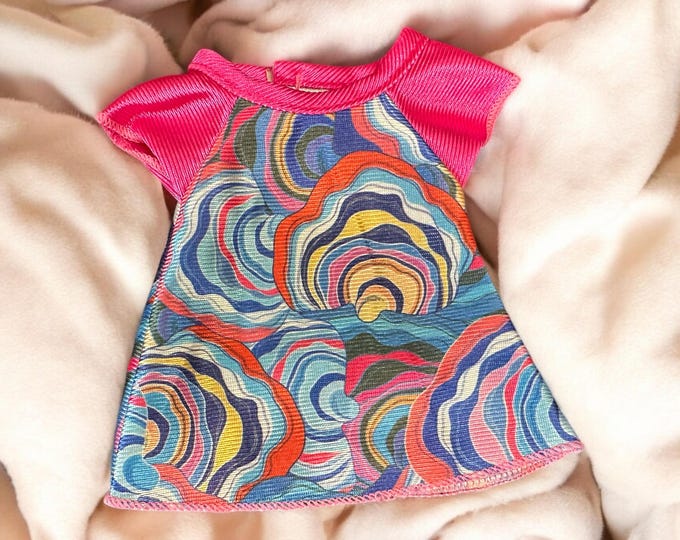 12 Inch Baby Doll Colorful Swirly Tye Dye Dress