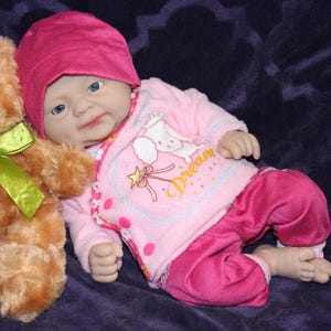 Silicone Baby Doll Full Body Reborn Preemie 14&quot; 3.5 lbs Platinum Silicone Dolls Realistic Real Lifelike Weighted Babies Ecoflex Bathtub Baby