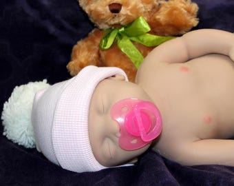 Full Platinum Silicone Reborn Baby Doll: Lifelike Weighted Newborn 18"