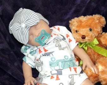 Vollsilikon Reborn Baby Doll: Lebensechtes gewichtetes Neugeborenes 45 cm