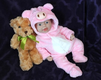 Platinum Silicone Reborn Baby Doll: 14" Weighted Preemie with Outfit