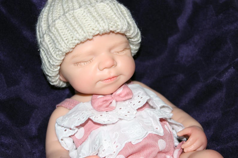 pink polka dot 13 inch doll clothes, Silicone Baby Doll Full Body Reborn Preemie 13 inch 2.3lbs Platinum Silicone Dolls Realistic Real Lifelike Weighted Babies Ecoflex Bathtub Baby