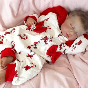 Reborn Baby Doll: 20-inch Candy Cane Outfit, Weighted Option