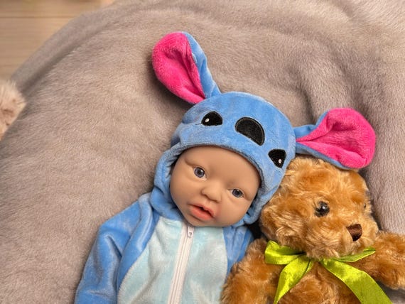 Realistic Full Body Silicone Reborn Baby Doll: 14" Preemie, Weighted Ecoflex