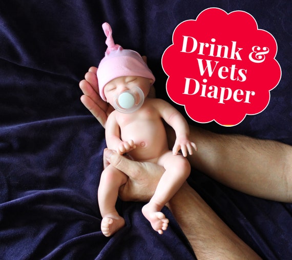 Drink and Wet Silicone Dolls 13 Inch Girl