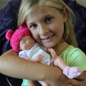 11&quot; Preemie Full Silicone Doll: Lifelike Squishy Reborn Baby