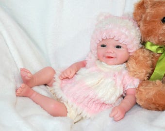 Full Body Silicone Preemie Baby Doll: 13" Realistic Reborn Girl