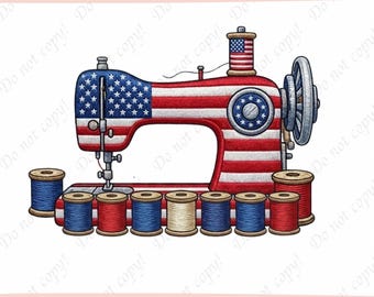 Patriotic Sewing Machine Embroidery Design, USA Flag Sewing Machine File, 4th of July Embroidery, Quilting Embroidery Design