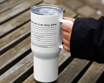 Lord Timothy Dexter, Peper and Solt - Travel mug with a handle