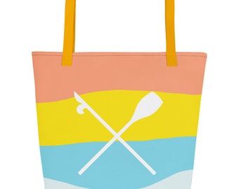 Summer in the 'Port - All-Over Print Large Tote Bag