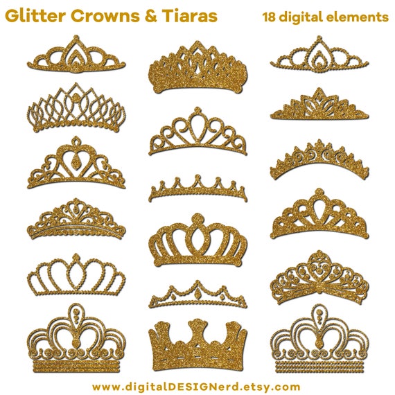 Jumbo Glitter Metallic (bulk): Gold Crown