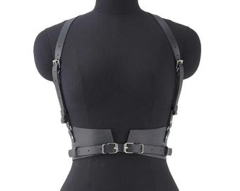 Goth Harness Belt | Street Style Punk Waistband | Adjustable Suspender Corset