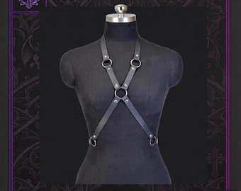 Goth Harness Leather Waist Belt | Punk Street Style