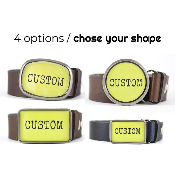 Custom belt buckle Personalized belt buckle gift for him Etsy