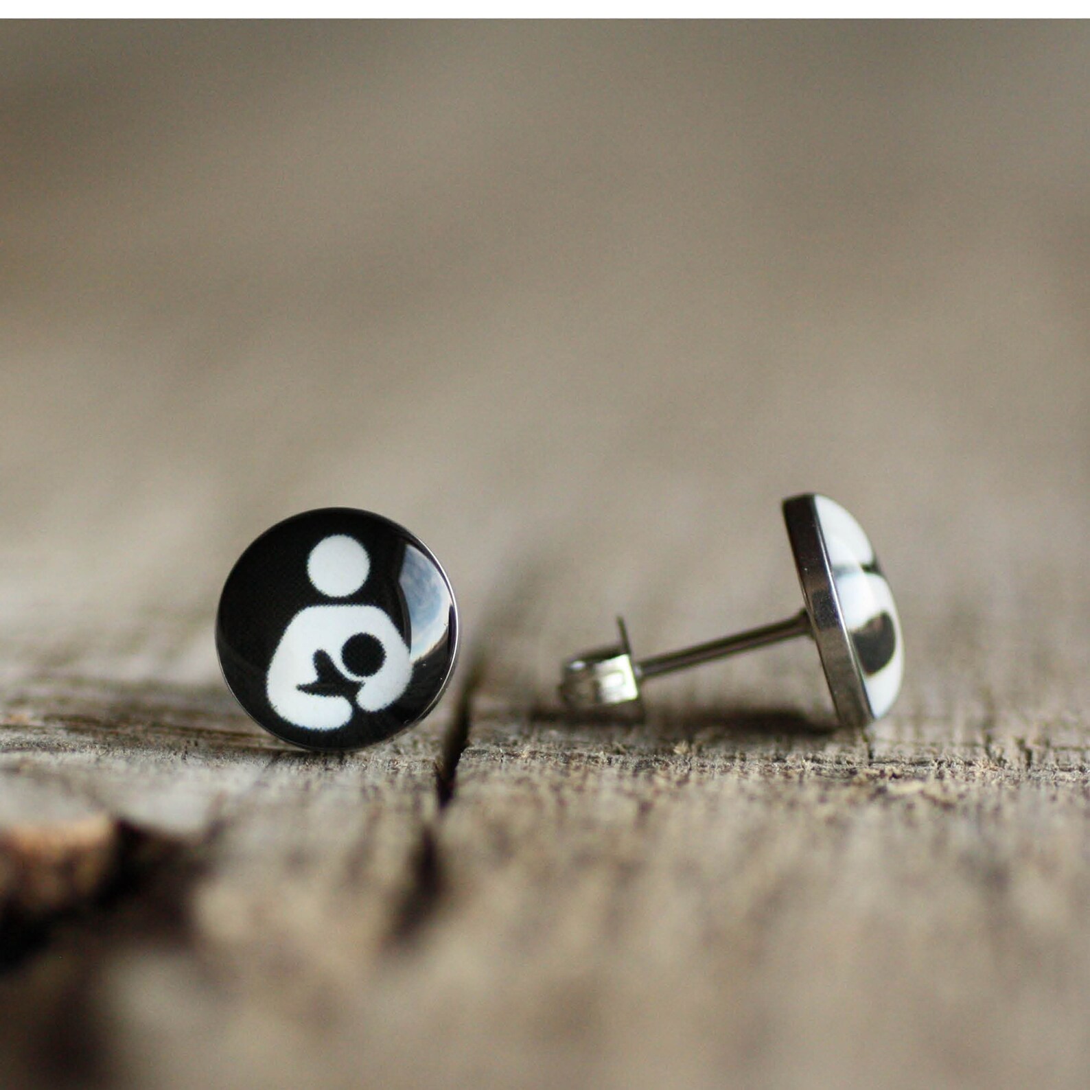 Nursing Post Earring pink Surgical Steel Studs Etsy