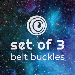 Set of three belt buckles, Any three belt buckles