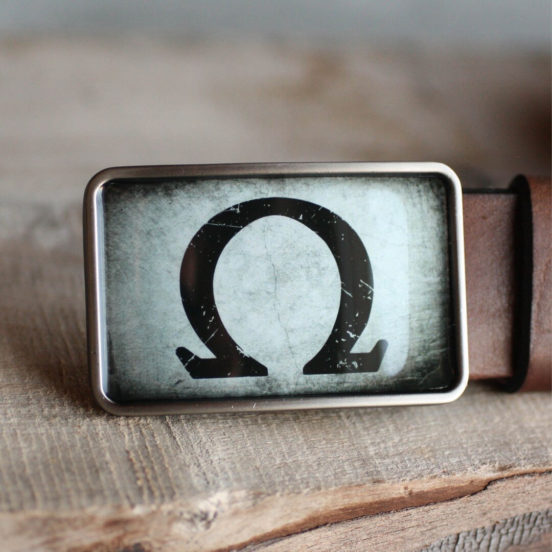 Omega Symbol Belt Buckle Men's Belt Buckle Masculine Etsy